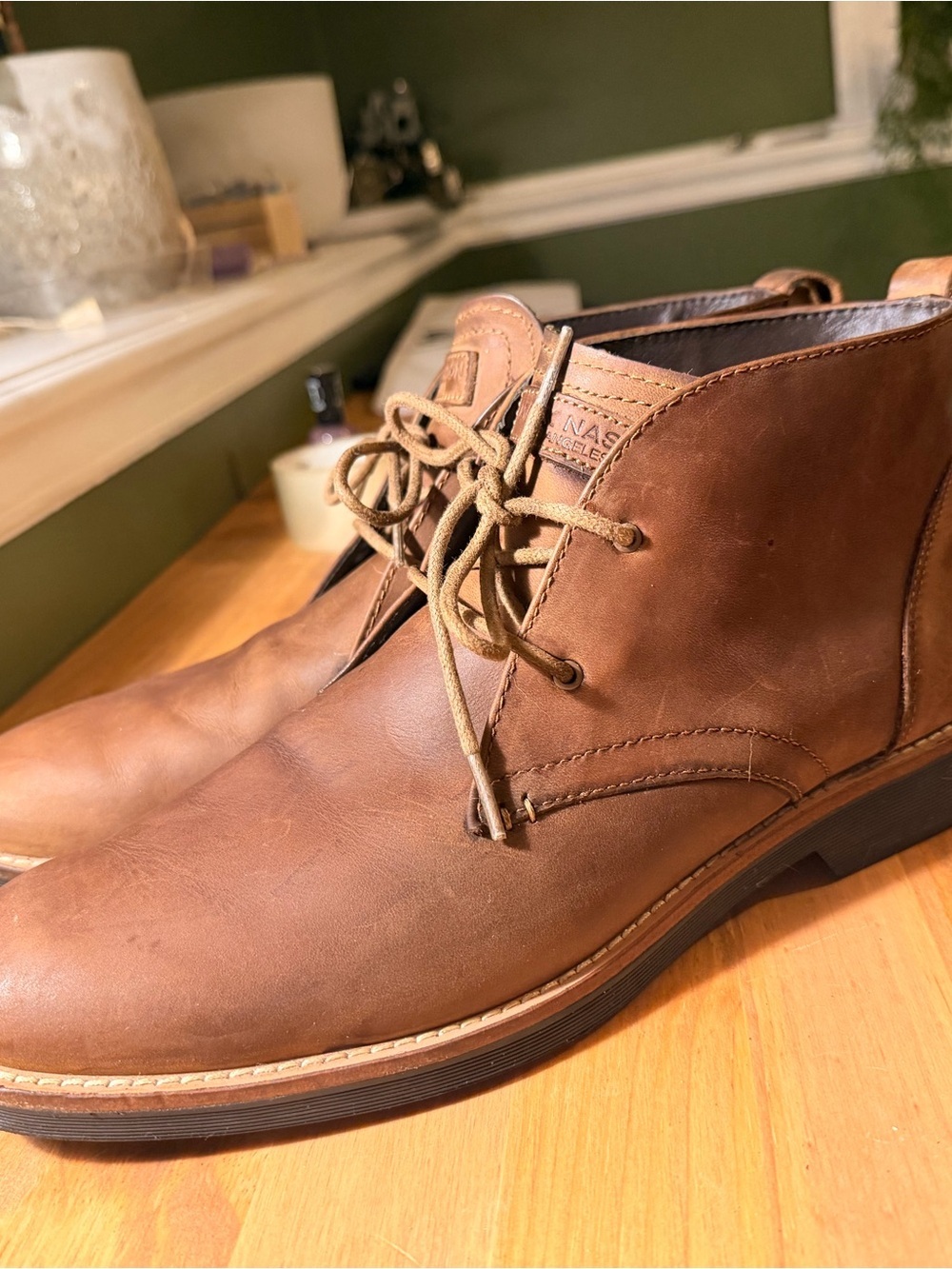 Mark Nason Brown Leather Chukka Boots - Picture 2 of 4